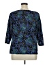 Cj Banks Blue 3/4 Sleeve Blouse Size 1X - photo 2