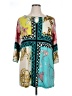 Style&Co Print Teal Long Sleeve Blouse Size 1X - photo 1