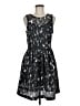 Apt. 9 Graphic Black Cocktail Dress Size M - photo 1