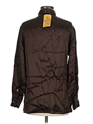 Finity Long Sleeve Silk Top (view 2)