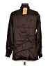 Finity 100% Silk Metallic Brown Long Sleeve Silk Top Size 6 - photo 2