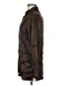 Finity 100% Silk Metallic Brown Long Sleeve Silk Top Size 6 - photo 5