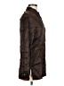 Finity 100% Silk Metallic Brown Long Sleeve Silk Top Size 6 - photo 4