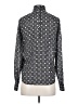 L.A.M.B. 100% Polyester Houndstooth Black Long Sleeve Blouse Size 0 - photo 2