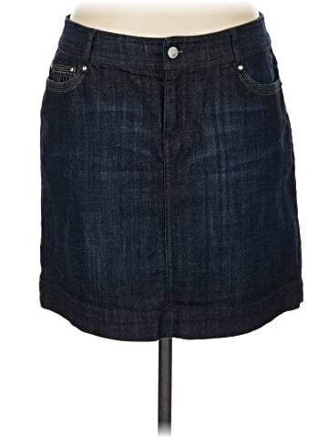 White House Black Market Denim Skirt (view 1)