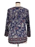 Lucky Brand Paisley Blue 3/4 Sleeve Blouse Size XL - photo 2