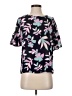Sears 100% Polyester Black Short Sleeve Blouse Size M - photo 1
