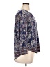 Lucky Brand Paisley Blue 3/4 Sleeve Blouse Size XL - photo 4