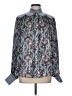 ALEMAIS Paisley Blue Long Sleeve Silk Top Size 8 - photo 1