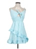 Blanco by Nature Blue Cocktail Dress Size S - photo 1