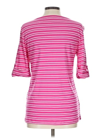 Christopher & Banks 3/4 Sleeve T-Shirt (view 2)
