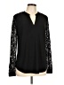 Kasper Black Long Sleeve Blouse Size L - photo 1