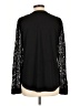 Kasper Black Long Sleeve Blouse Size L - photo 2