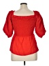 Open Edit Solid Red 3/4 Sleeve Top Size XL - photo 2