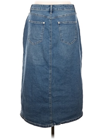 Baccini Denim Skirt (view 2)