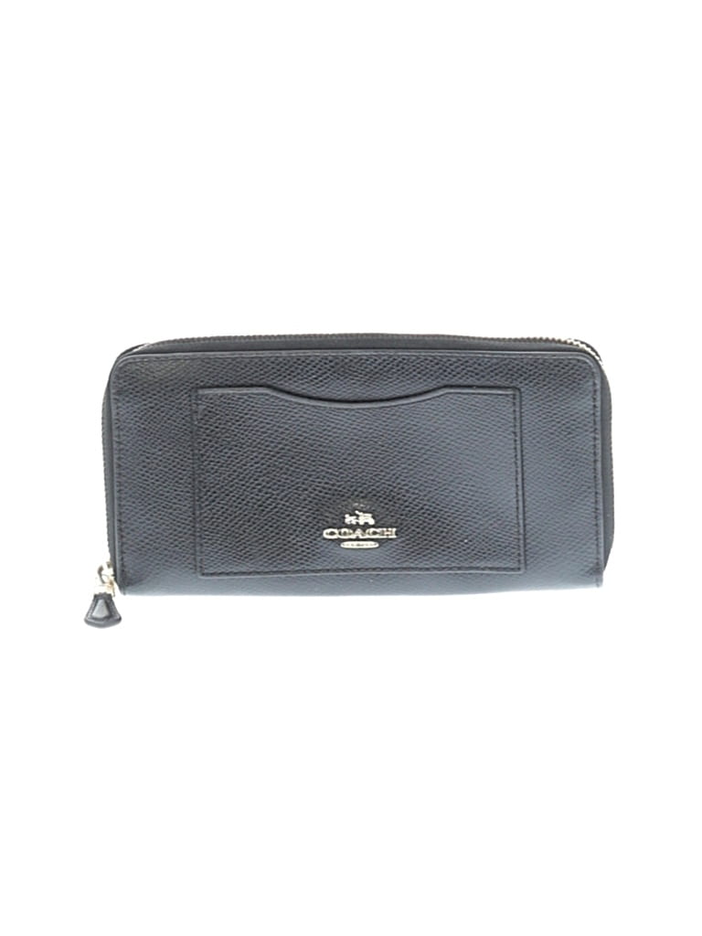 Pre-owned Coach Leather Wallet In Black