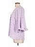 Spin 100% Polyester Purple 3/4 Sleeve Blouse Size L - photo 5