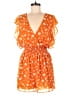 Slate & Willow 100% Polyester Hearts Orange Romper Size M - photo 1