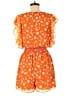 Slate & Willow 100% Polyester Hearts Orange Romper Size M - photo 2