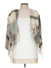 J.Crew Factory Store 100% Acrylic Plaid Gray Ivory Wrap One size - photo 1