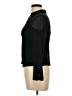 ECI 100% Silk Black Long Sleeve Silk Top Size 10 - photo 5