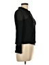 ECI 100% Silk Black Long Sleeve Silk Top Size 10 - photo 4