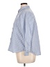 Old Navy 100% Cotton Chevron-herringbone Blue Long Sleeve Button-Down Shirt Size XL Petite - photo 5