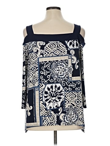JM Collection 3/4 Sleeve Blouse (view 2)
