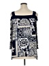 JM Collection Blue 3/4 Sleeve Blouse Size XL - photo 2