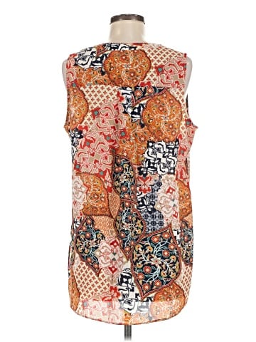 Rose + Olive Sleeveless Blouse (view 2)