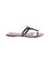 Tory Burch Silver Brown Flip Flops Size 9 - photo 1