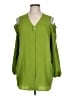 Chico's 100% Polyester Green 3/4 Sleeve Blouse Size Lg (2) - photo 1
