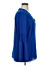MICHAEL Michael Kors Blue Long Sleeve Blouse Size XL - photo 4