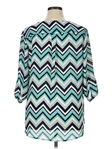 Roz & Ali 3/4 Sleeve Blouse (view 2)