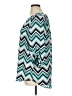 Roz & Ali 100% Polyester Chevron-herringbone Teal 3/4 Sleeve Blouse Size XL - photo 5
