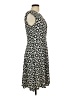 Wisp Print Black Casual Dress Size 10 Petite - photo 4