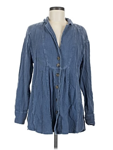 Free People Long Sleeve Button-Down Shirt (view 1)