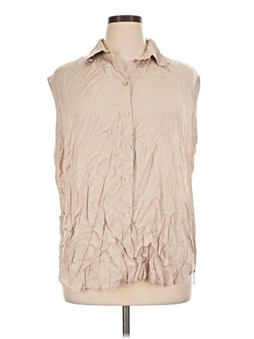 H&M Sleeveless Button-Down Shirt (view 1)