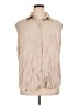 H&M Tan Sleeveless Button-Down Shirt Size XL - photo 1