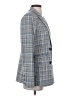 Evereve Plaid Blue Blazer Size S - photo 4