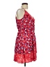 Express 100% Rayon Floral Red Casual Dress Size L - photo 4