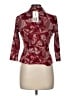 Fred David 100% Polyester Paisley Burgundy 3/4 Sleeve Blouse Size M - photo 2