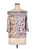Papillon 100% Viscose Purple 3/4 Sleeve Blouse Size L - photo 1