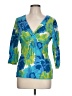 Boden 100% Cotton Blue 3/4 Sleeve Blouse Size UK 14 / US 10 - photo 1
