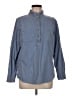 L.L.Bean 100% Cotton Blue Long Sleeve Button-Down Shirt Size M - photo 1