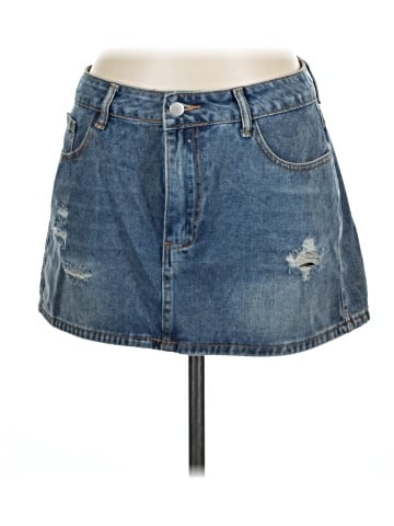 Shein Denim Skirt (view 1)