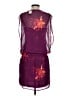 Express 100% Polyester Graphic Purple Cocktail Dress Size S - photo 2