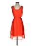 Express 100% Polyester Orange Cocktail Dress Size S - photo 1