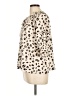 THML Animal Print Ivory 3/4 Sleeve Blouse Size L - photo 5
