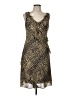 Robbie Bee 100% Polyester Animal Print Gold Cocktail Dress Size 10 - photo 1